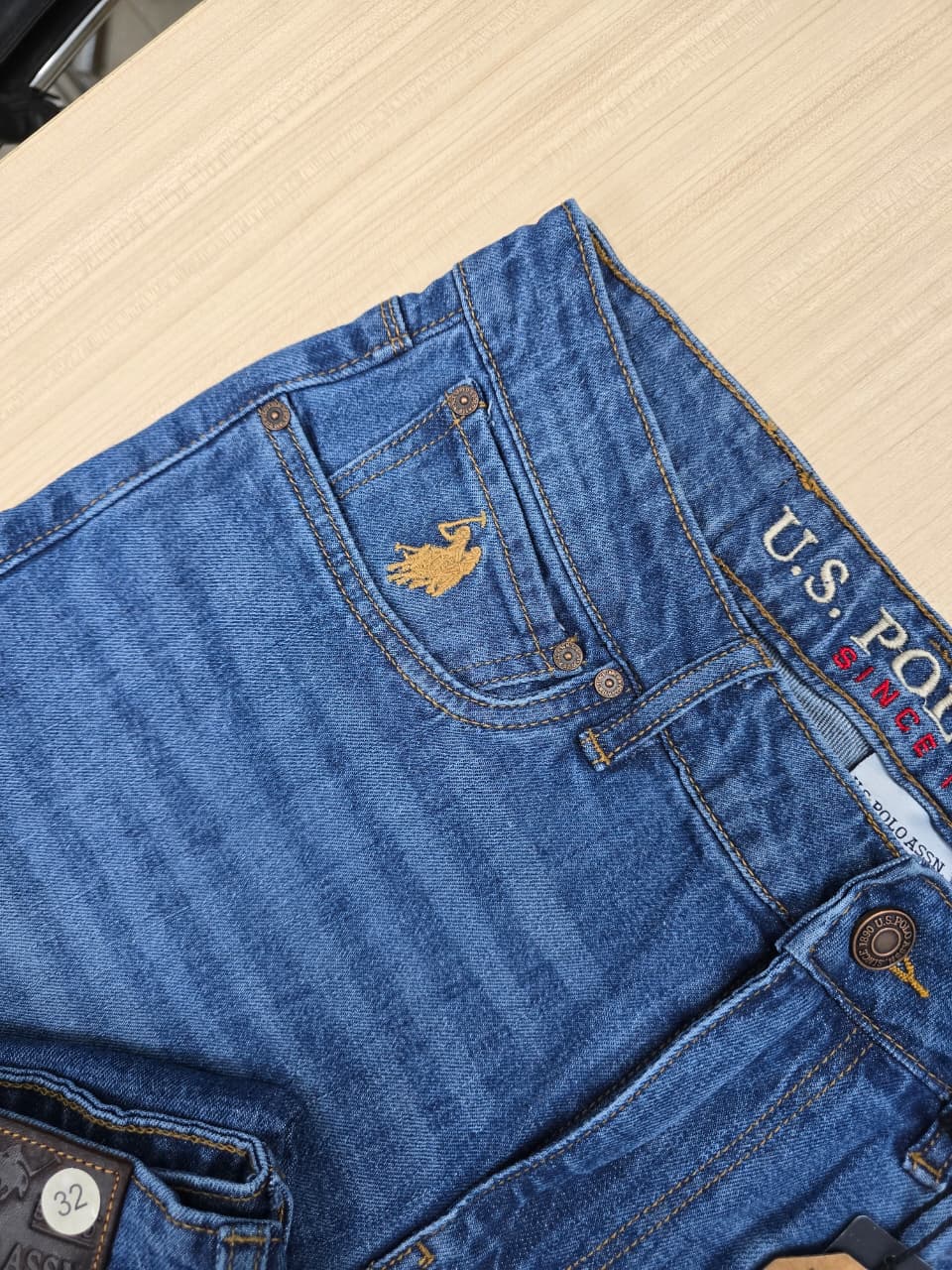 Combo U.S Polo Original Denim Colour Light blue & Deep blue
