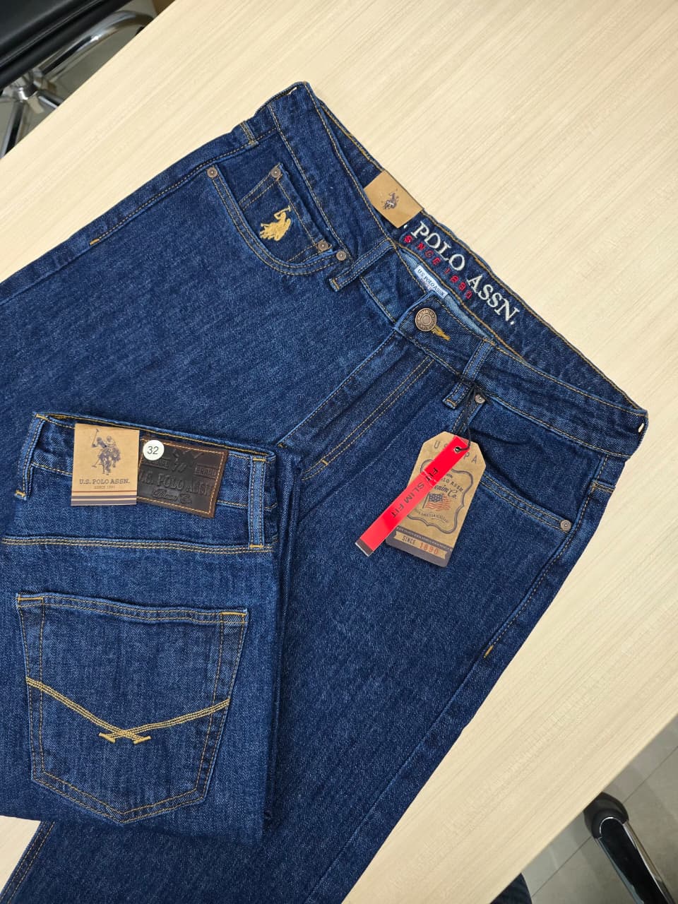 Combo U.S Polo Original Denim Colour Light blue & Deep blue