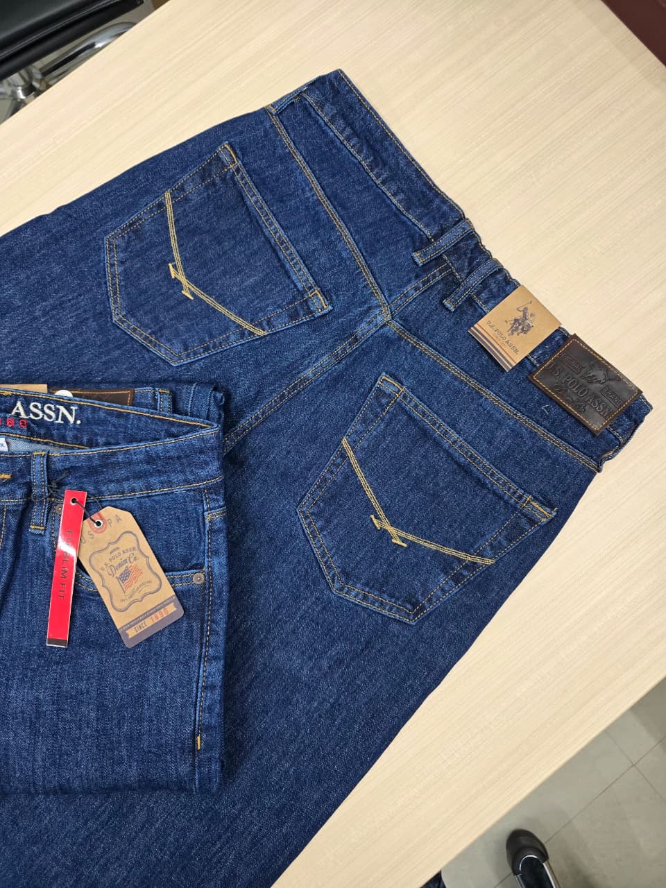Combo U.S Polo Original Denim Colour Light blue & Deep blue
