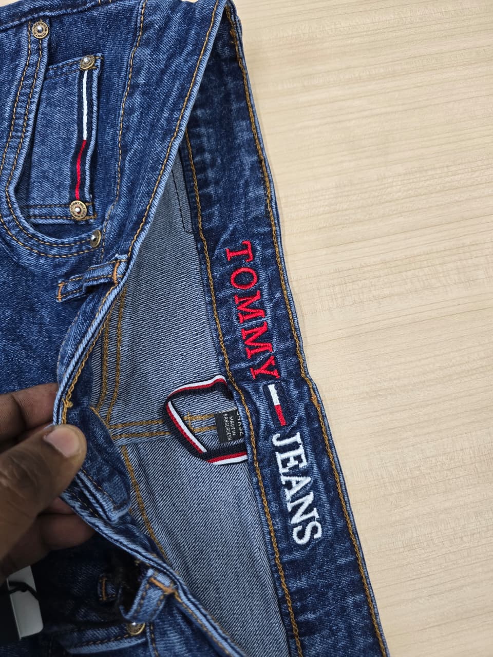 Combo Tommy Hilfiger Original Denim Colour Light blue & Deep blue & Free Boxer