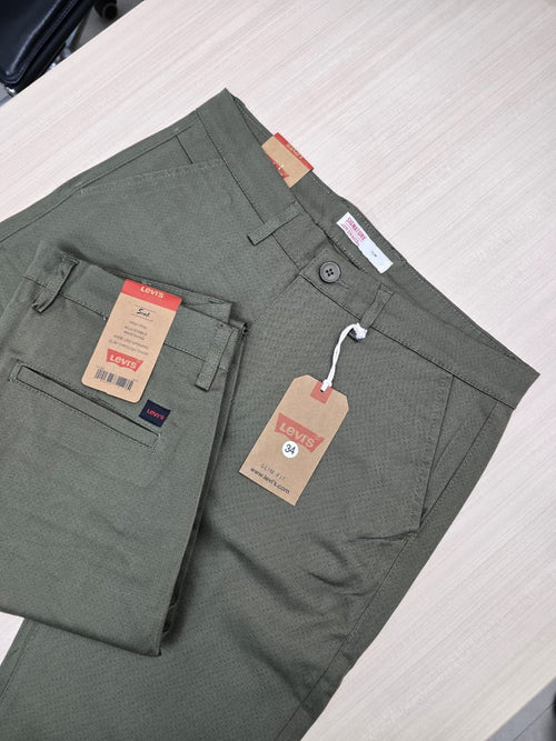 100% Export Levi's Twill Pant Colour DARK SAGE GREEN