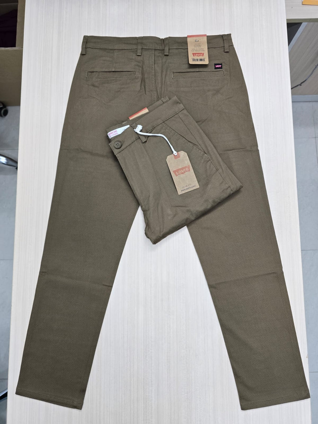 Combo 100% Export Levi's Twill Pant Colour Navy & Olive Green