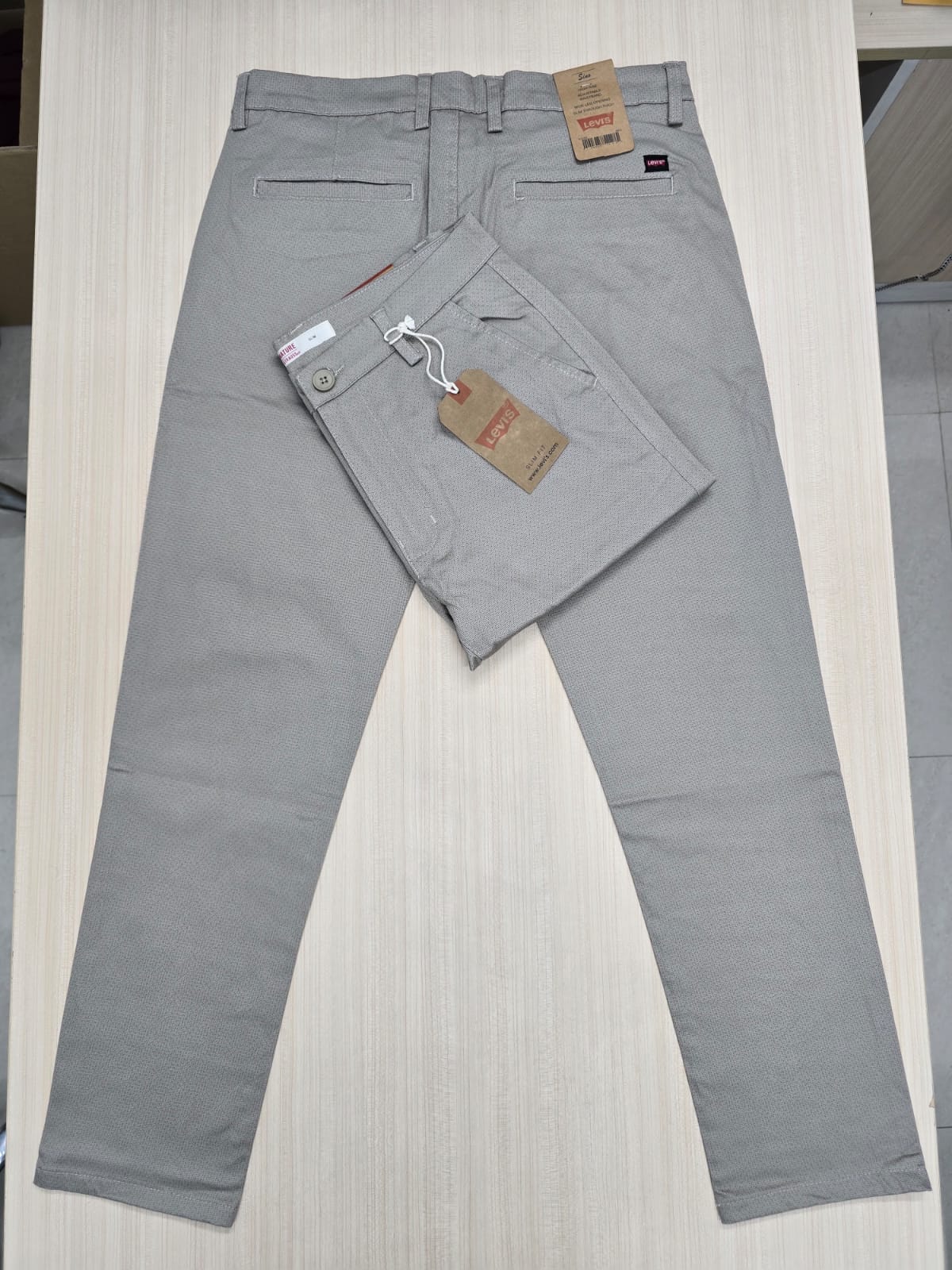 Combo 100% Export Levi's Twill Pant Colour Black & Light Grey