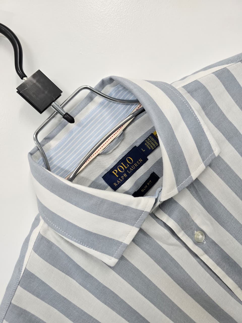 Ralph Lauren Export Men's Shirt Colour SKY BLUE & WHITE STRIPE